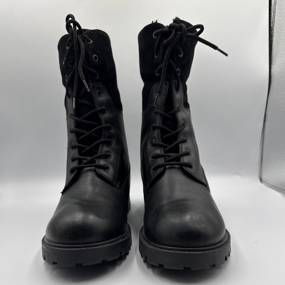 ALDO Waterproof Winter Combat Boots Mens 11 Sherpa Fleece Lined LugSole Gorpcore